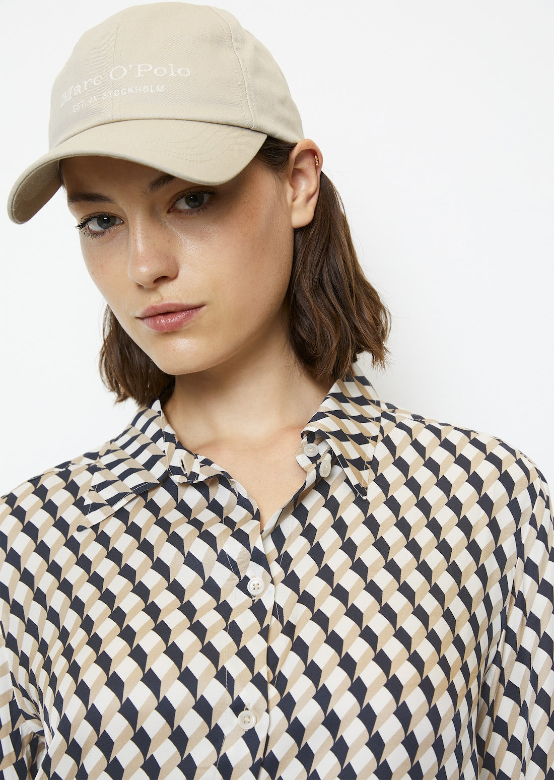 Кошула со долги ракави со принт од LENZING™ ECOVERO™