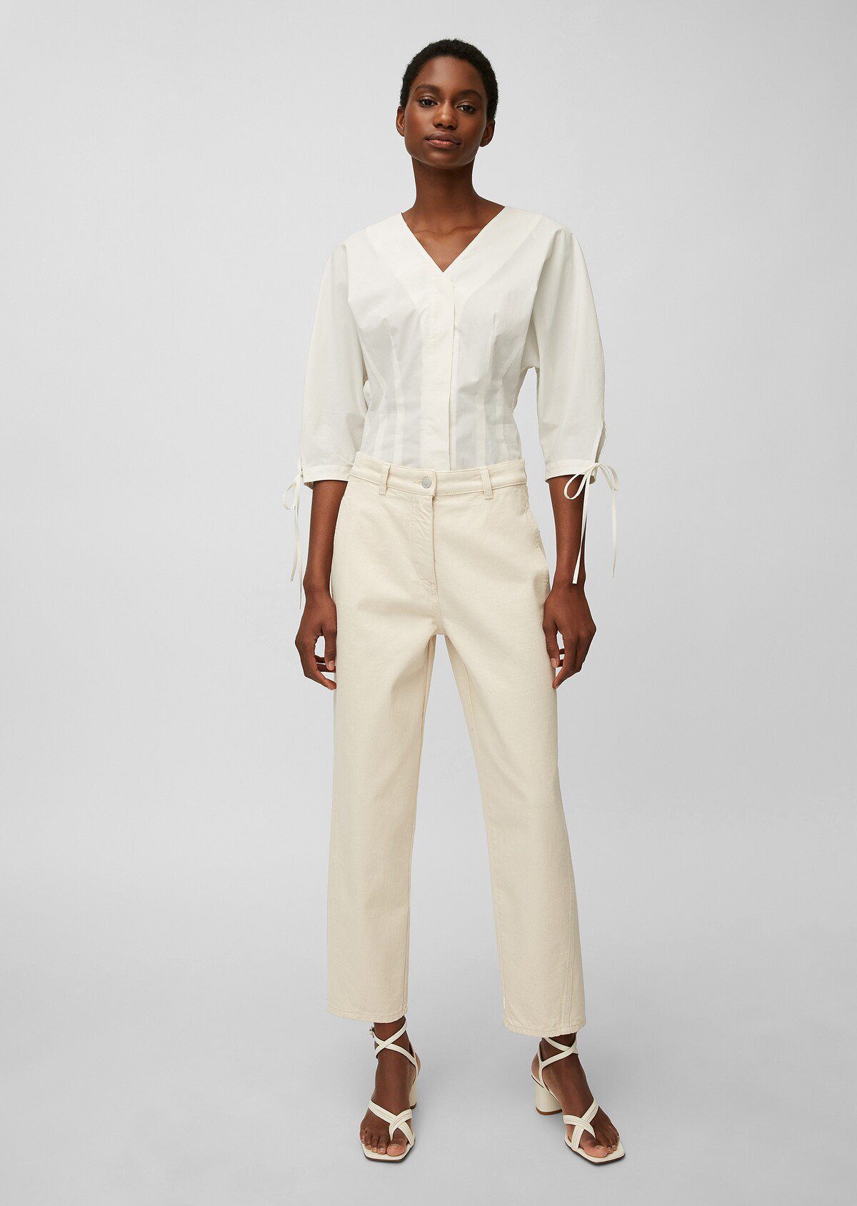 Блуза од памучен поплин