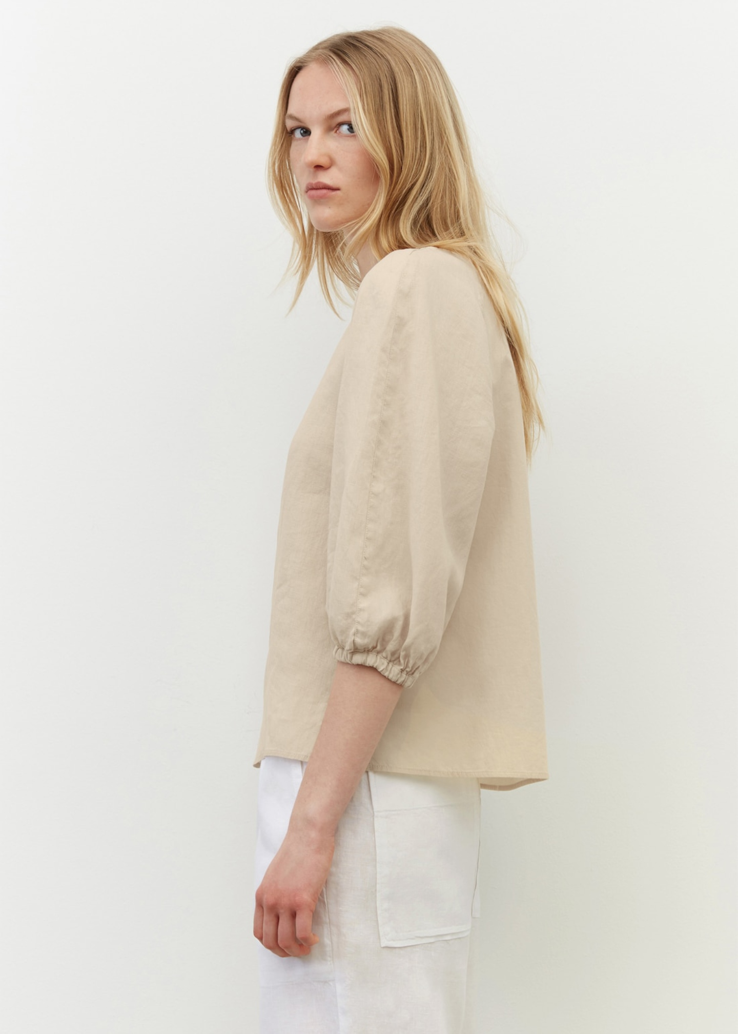 Блуза од чист лен