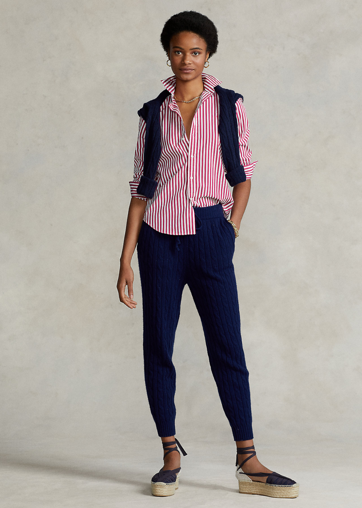 Памучна кошула со риги