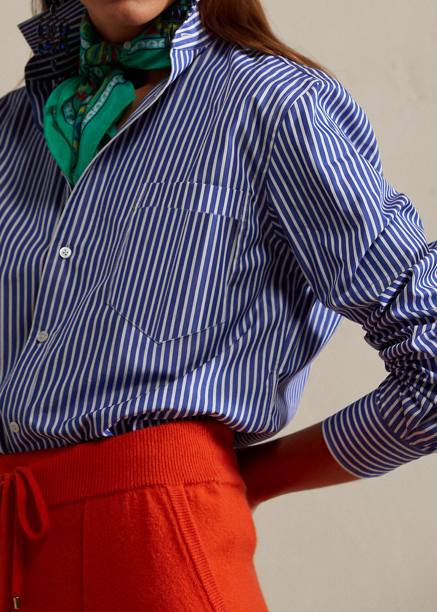 Памучна кошула со риги