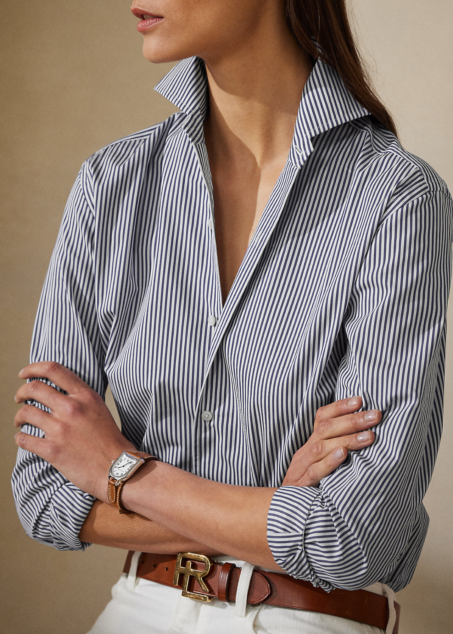 Памучна кошула со риги