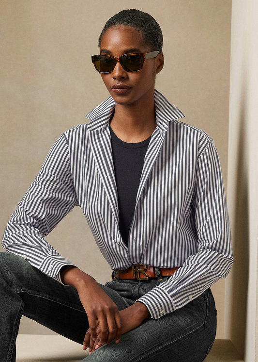 Памучна кошула со риги