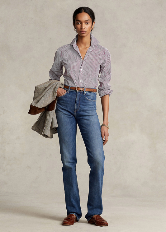 Памучна кошула со риги