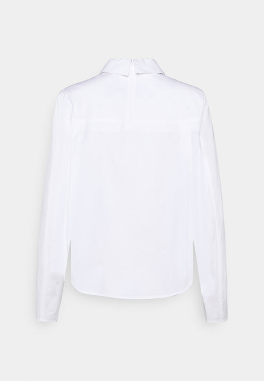 Блуза од органске тканине од белог поплина