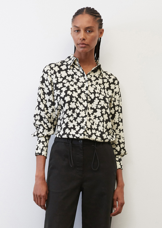 Кошула со долги ракави со принт од LENZING™ ECOVERO™