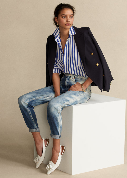 Памучна кошула со риги