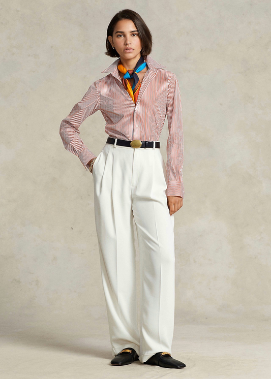 Classic Fit памучна кошула со риги