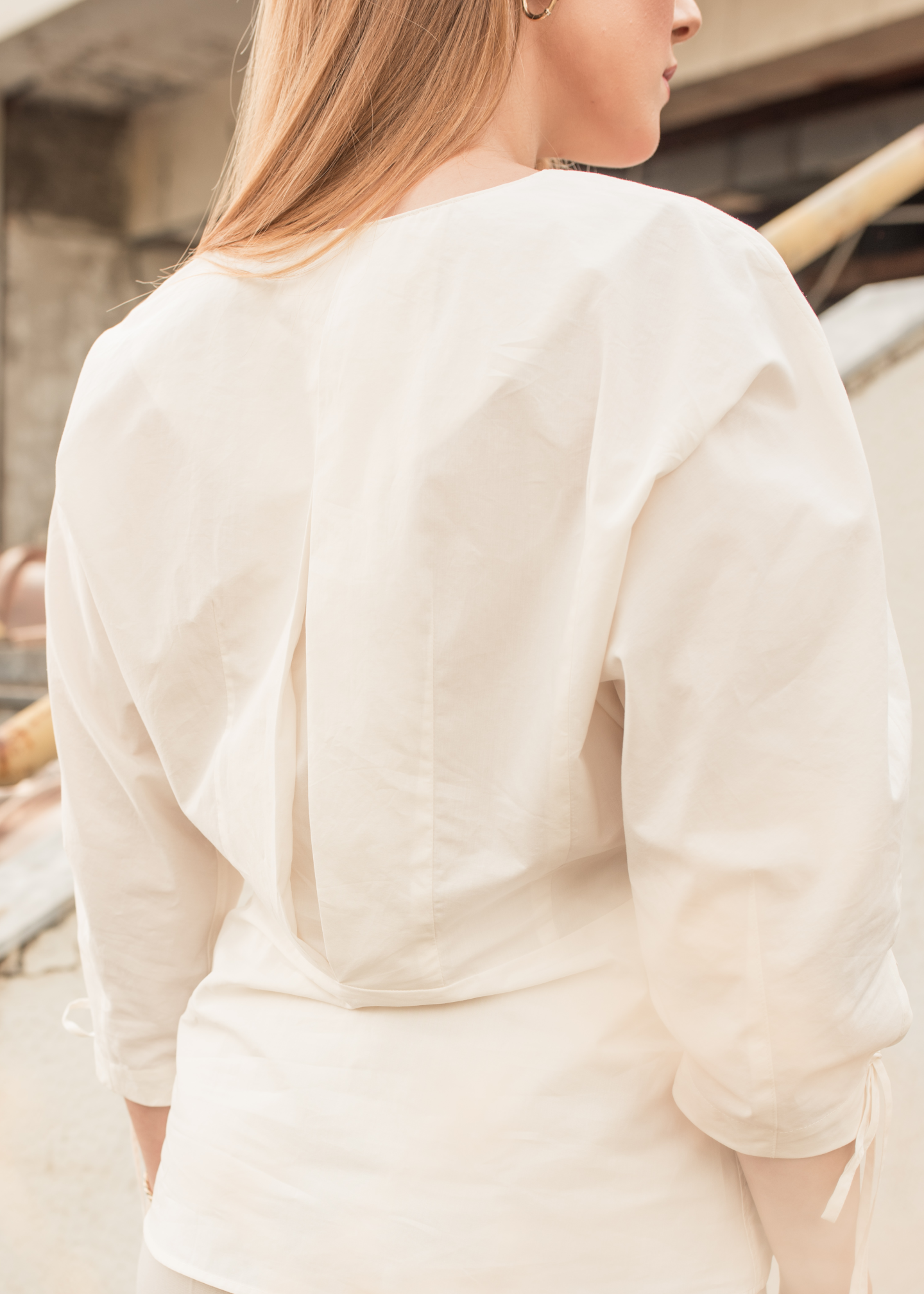 Блуза од памучен поплин