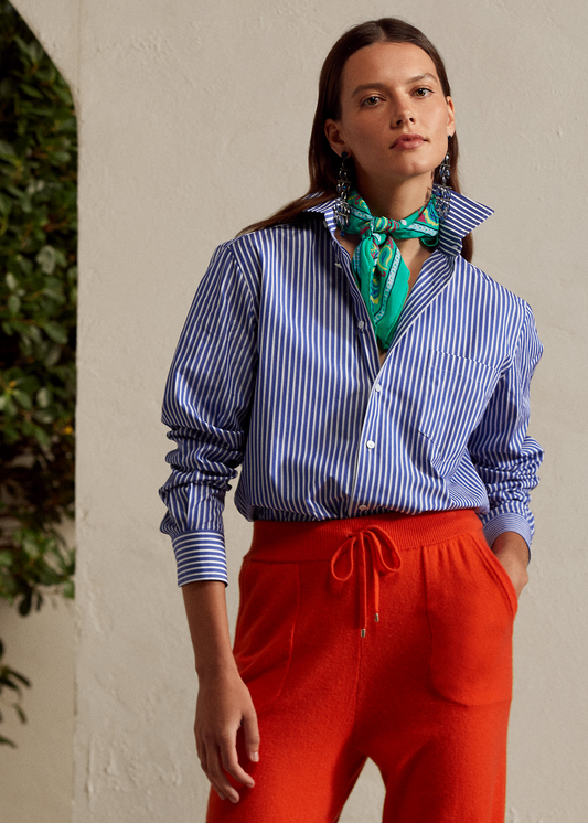 Памучна кошула со риги