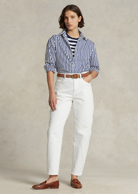 Памучна кошула со риги