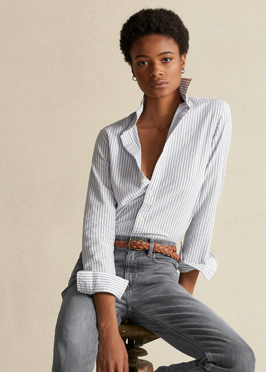 Памучна кошула со риги