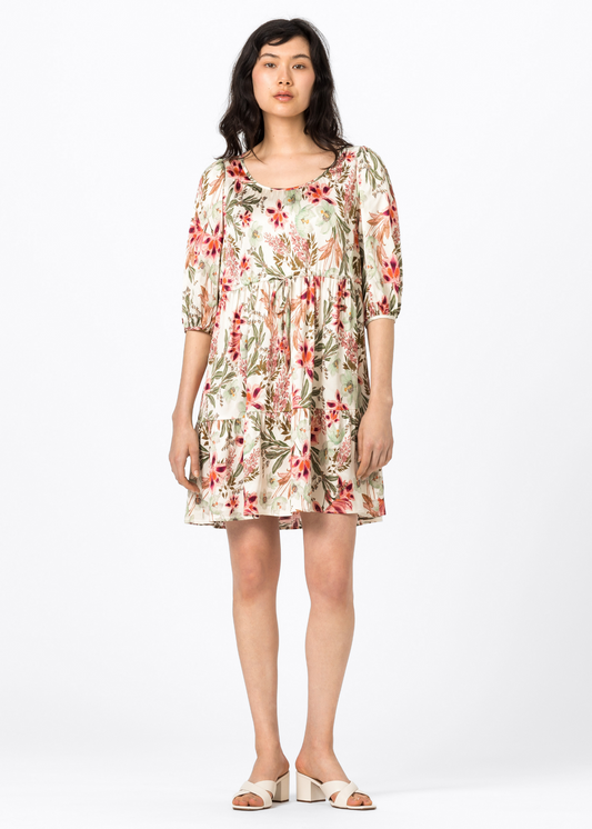 Фустан со принт на крин