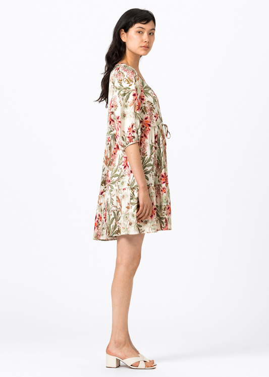 Фустан со принт на крин