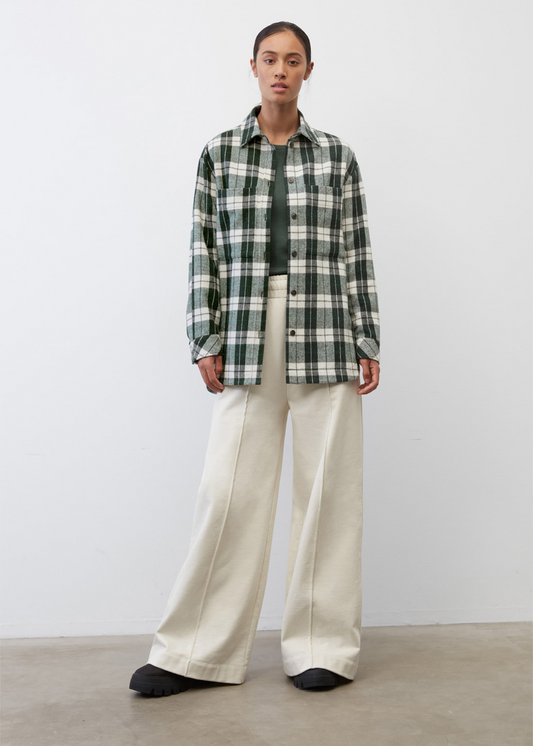 Карирана unisex overshirt направена со рециклирани влакна